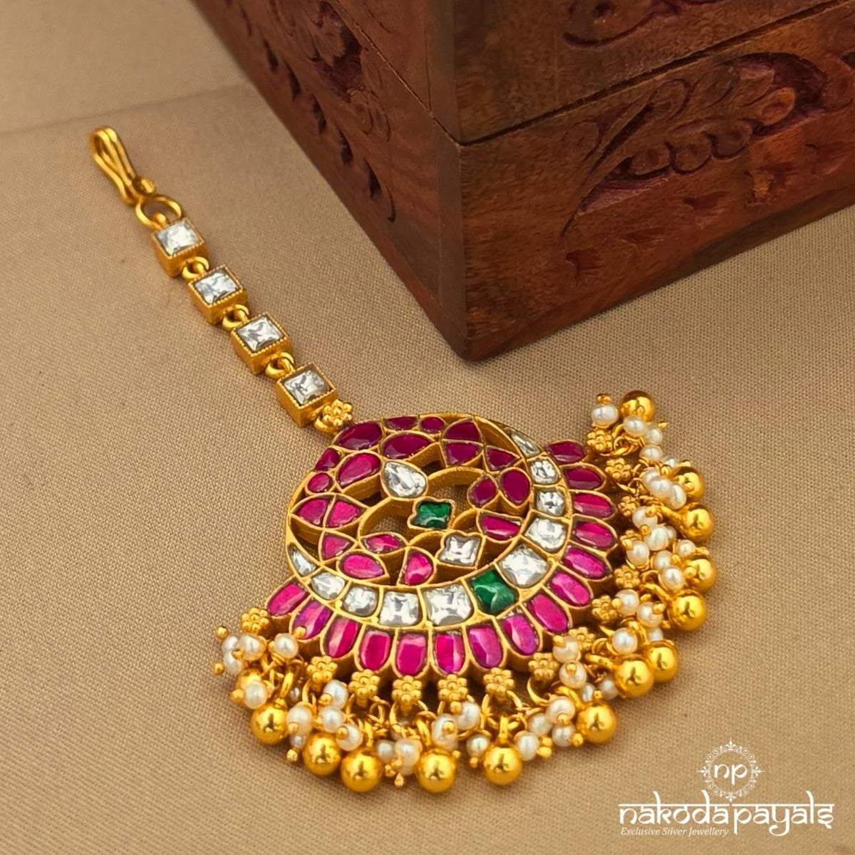 Exquisite Kundan Maang Tikka (Gm1295)