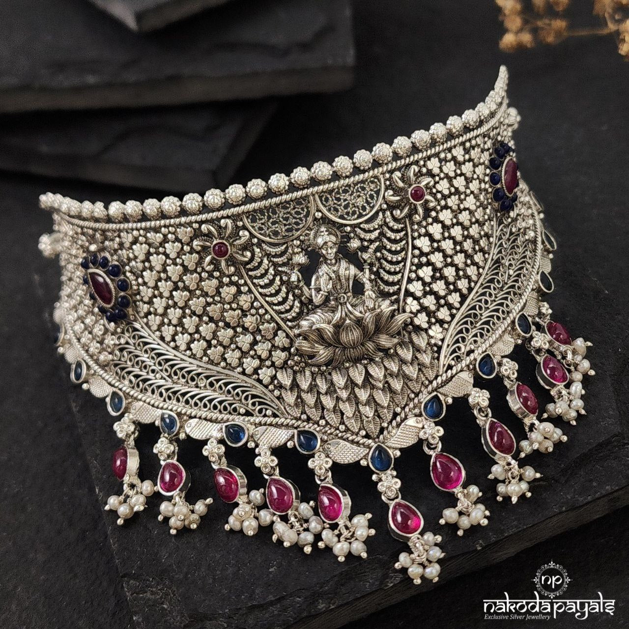 Leafy Lakshmi Choker (N10533)