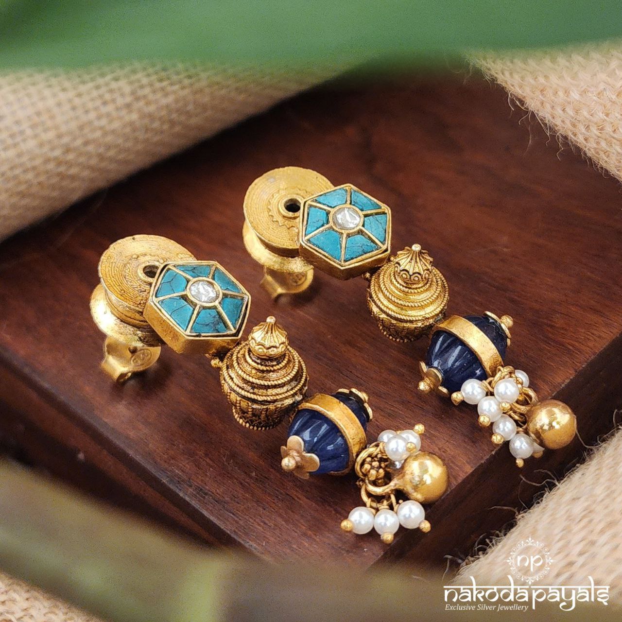 Lapiz Bullet Earrings (Ge8157)