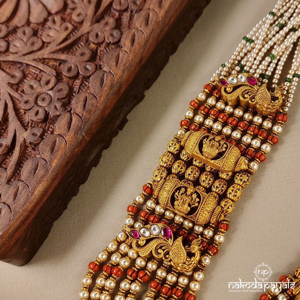 Temple Lakshmi Kundan Neckpiece (Gn8594)