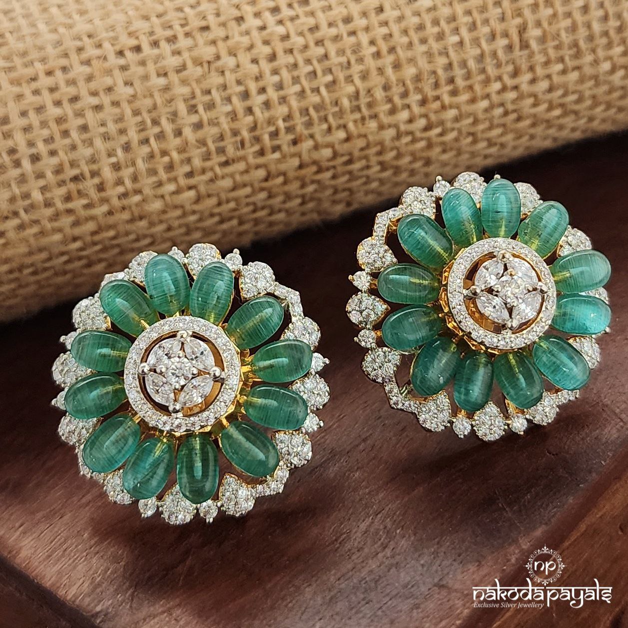 Eye Catching CZ Earrings (Ge9788)