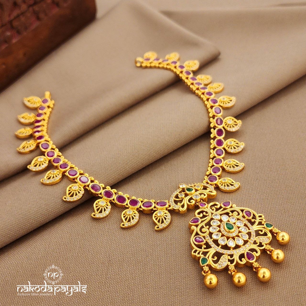 Mango Pink Neckpiece (Gn9837)