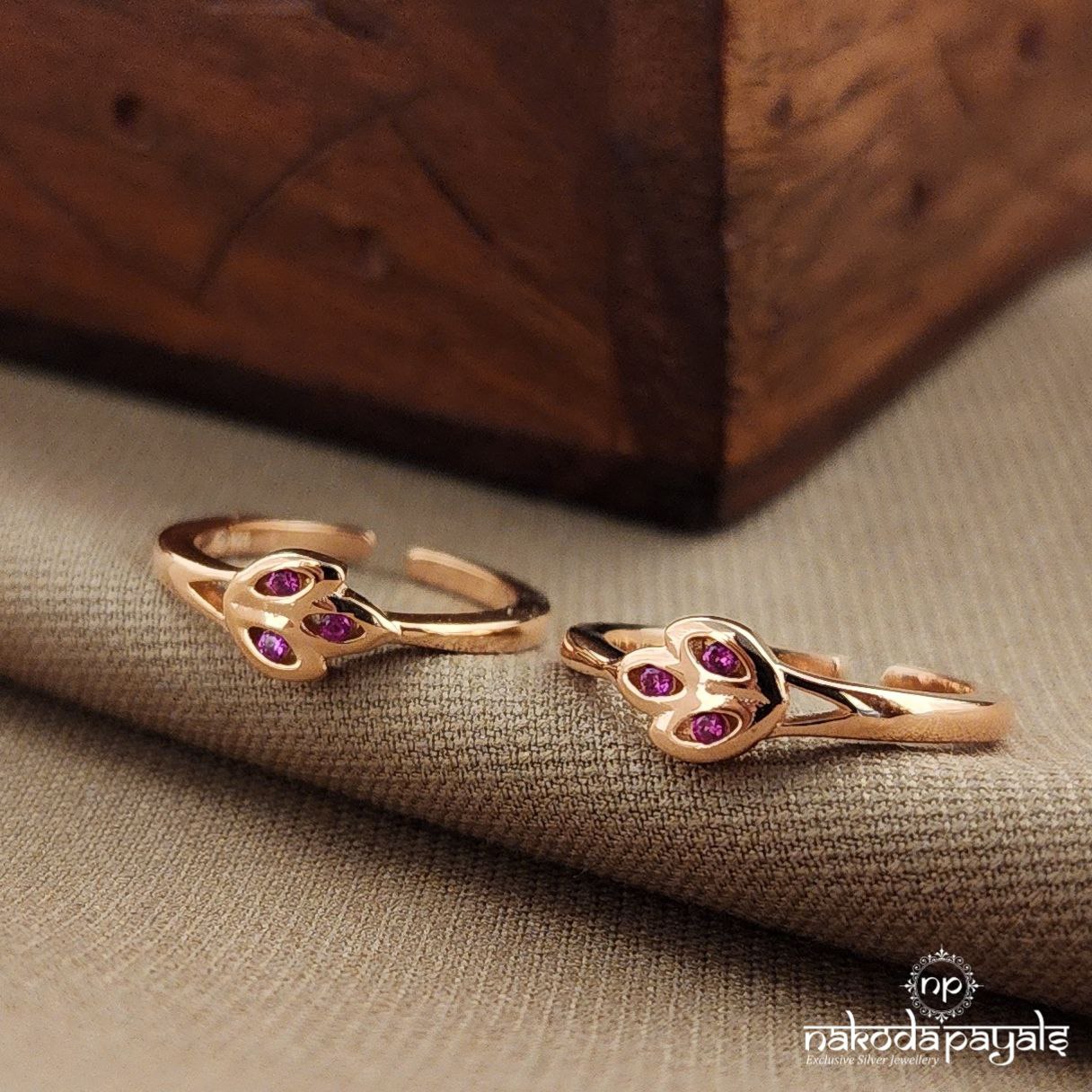 Pink Rose Gold Toerings (T4739)