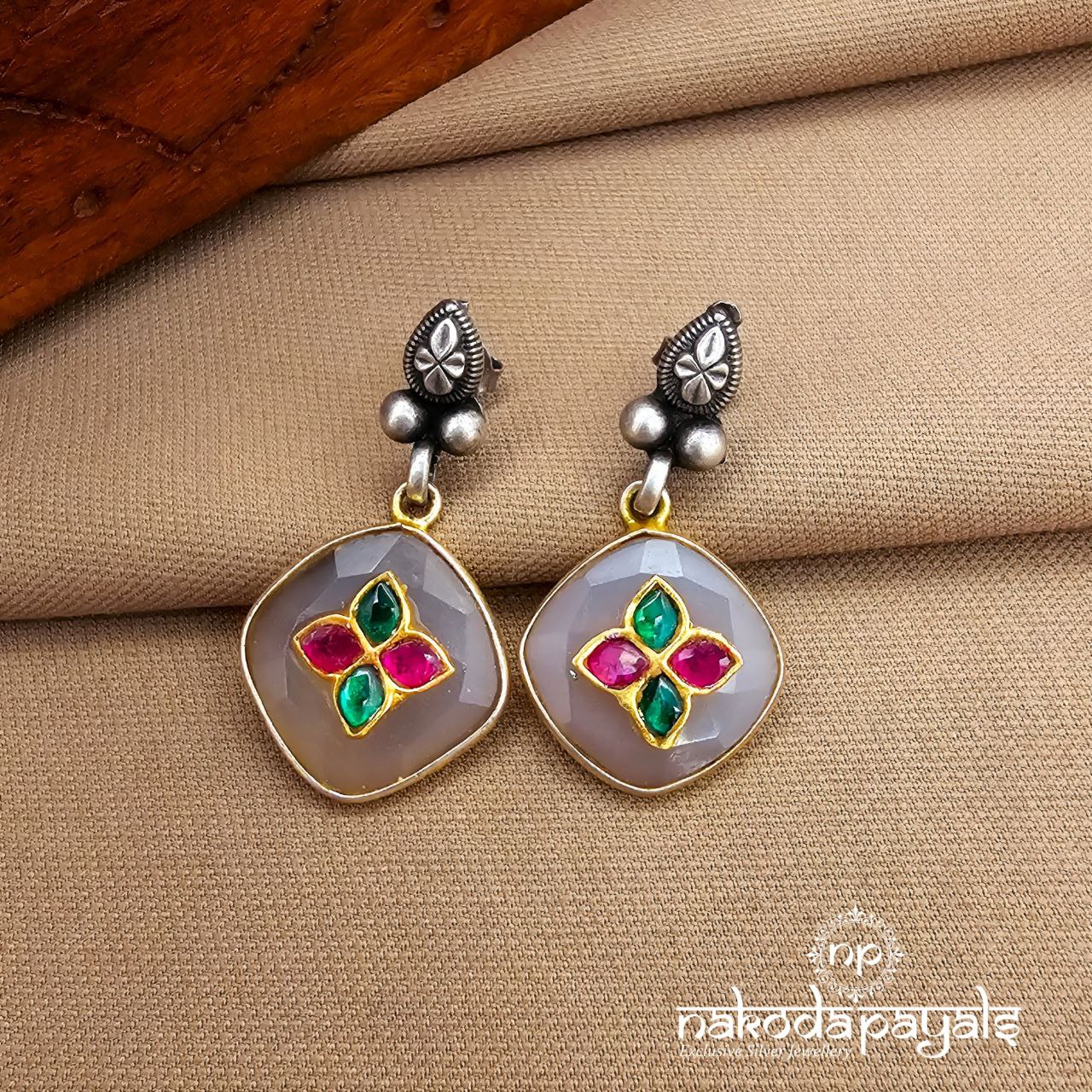 Squarish Drop Earrings (C3882)