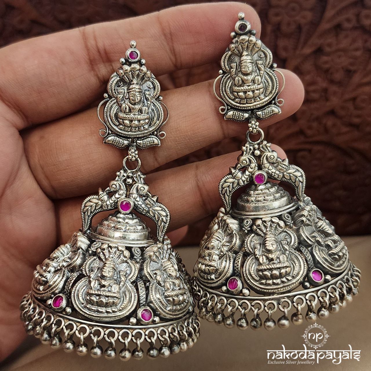 Maha Lakshmi Pink Jhumka (J1345)