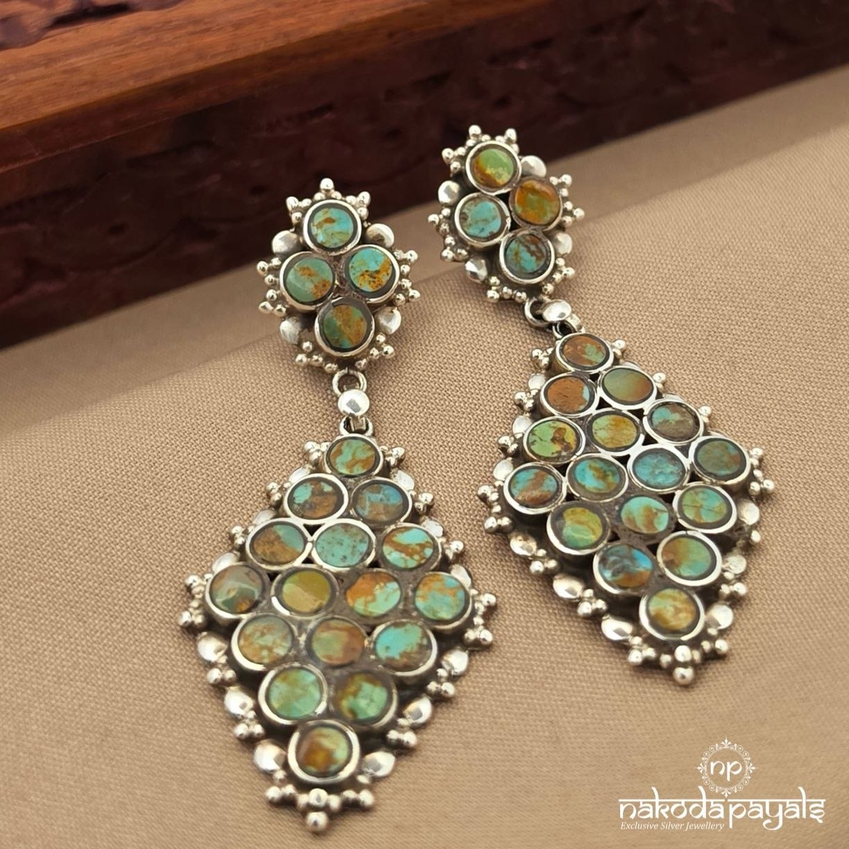 Exclusive Greenish Chandbali (C4216)