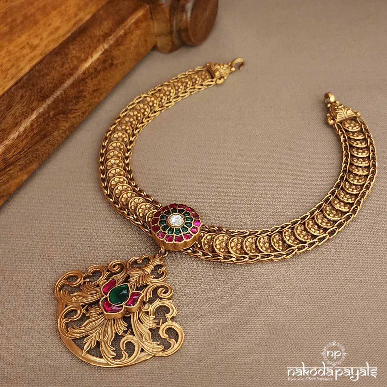 Coined Kundan Neckpiece (Gn9504)