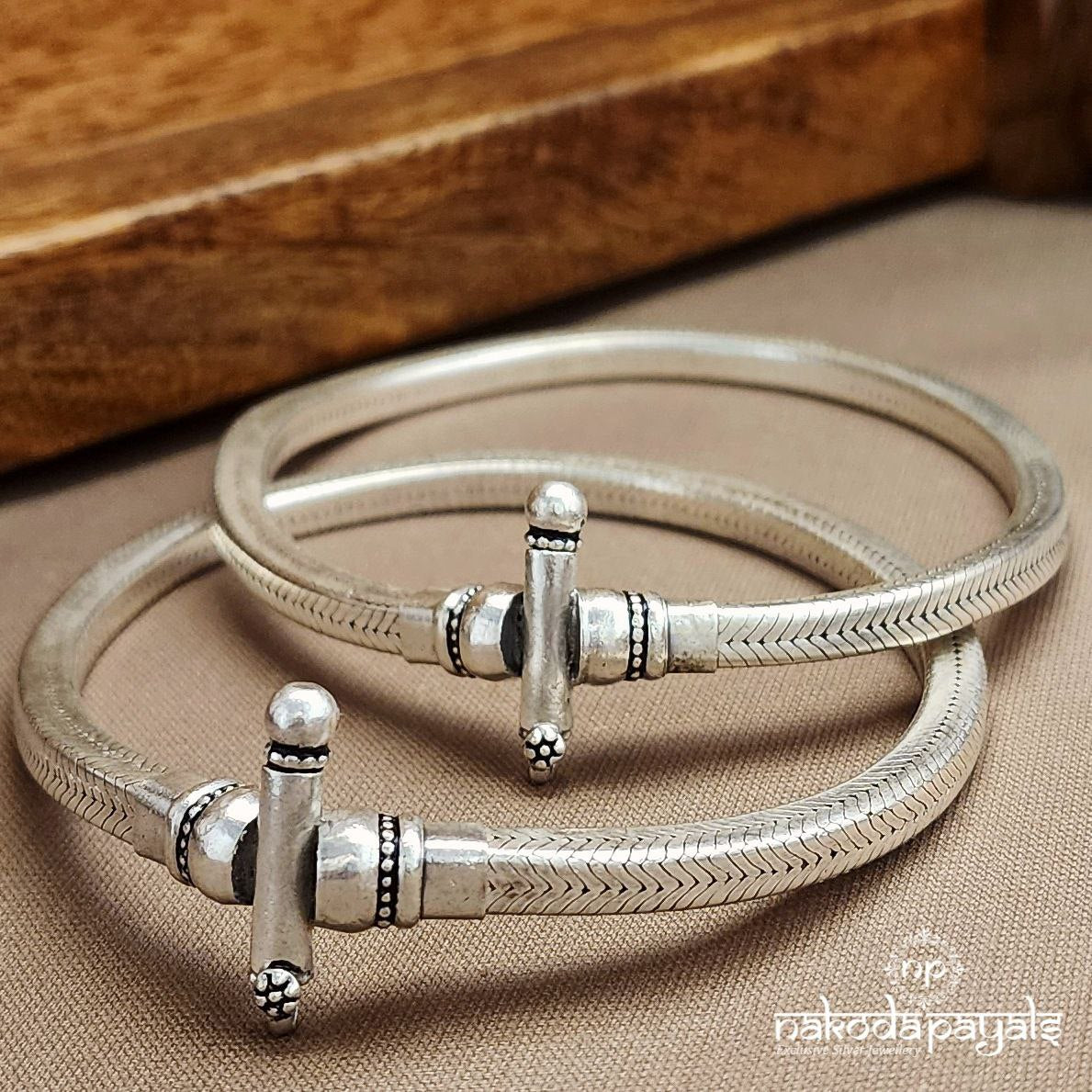 Squarish Chain Hyderabadi Anklets (A6697)