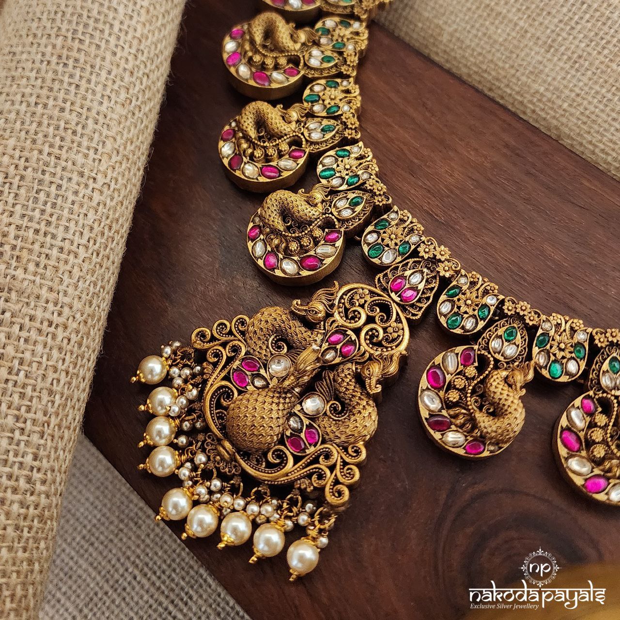 Peacock Charm Neckpiece (Gn8448)