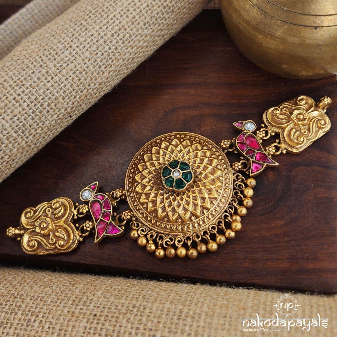 Twin Birdie Kundan Choker (Gn8245)