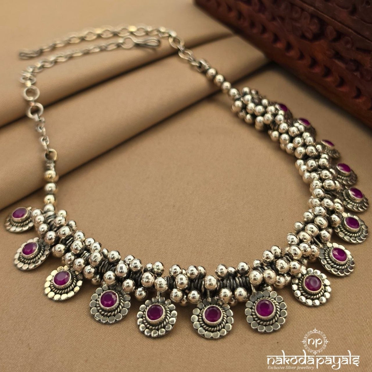 Pink Dot Balls Neckpiece (N12181)