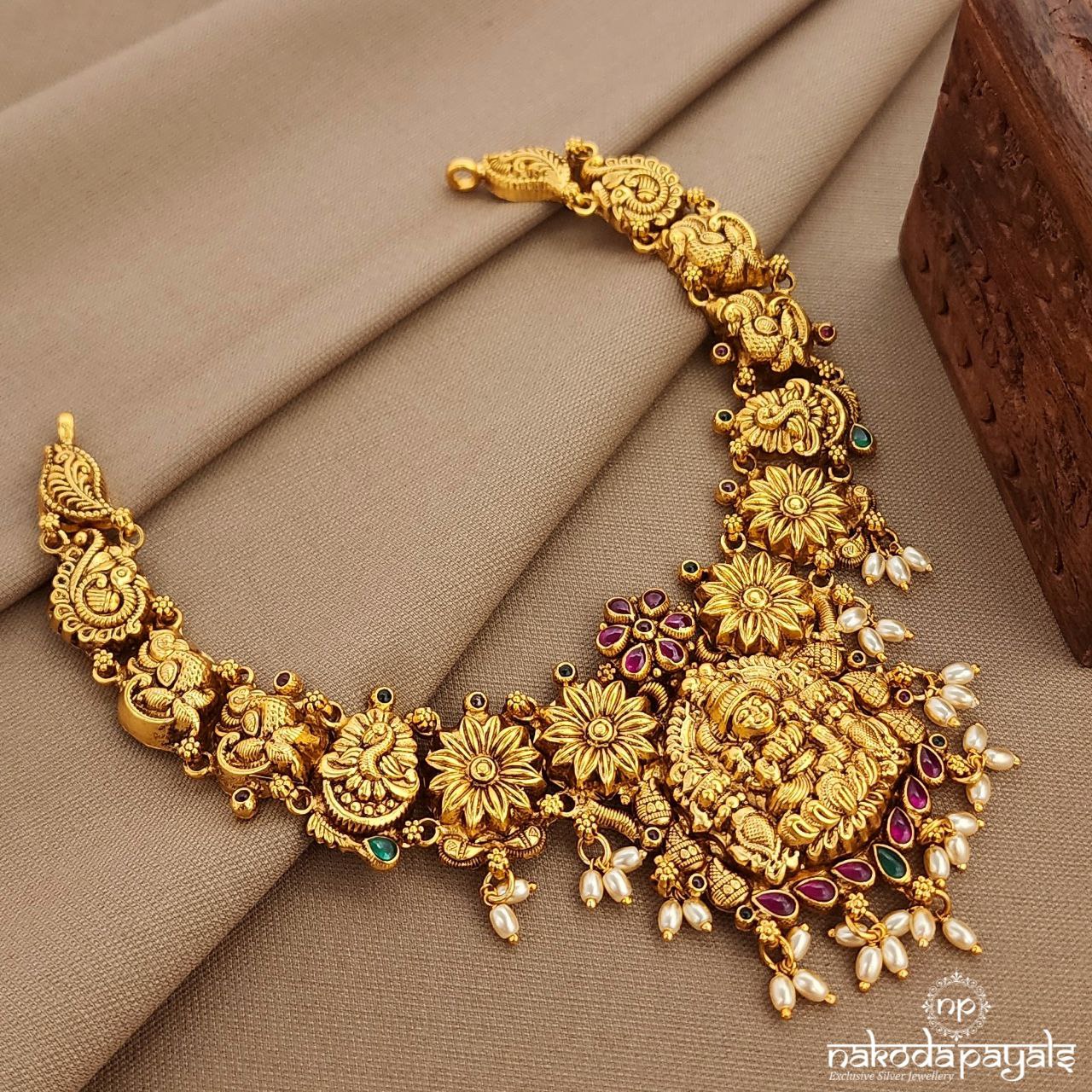 Kemp Peacock Lakshmi Neckpiece (Gn9642)