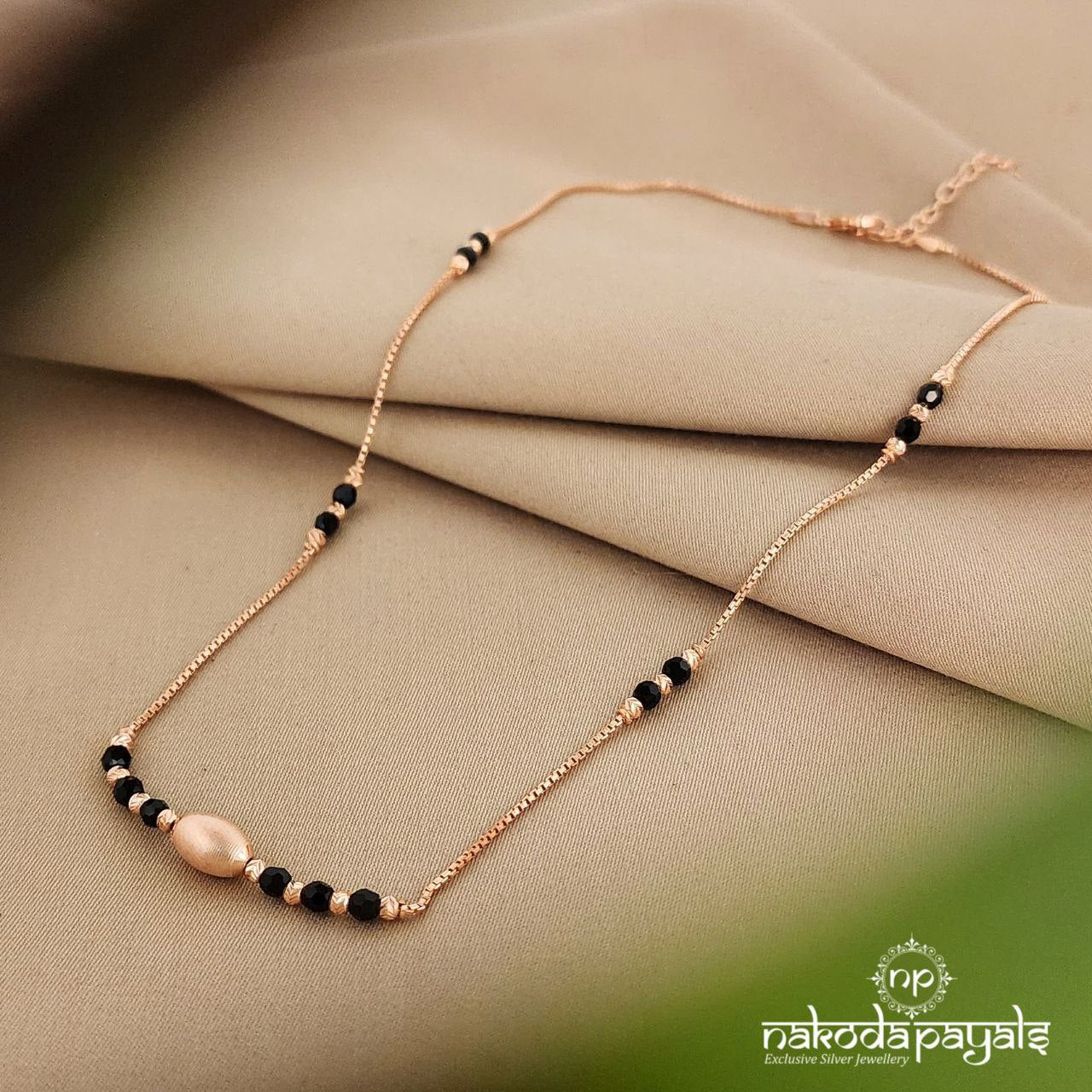 Simple Rose Gold Mangalsutra (Ms0535)