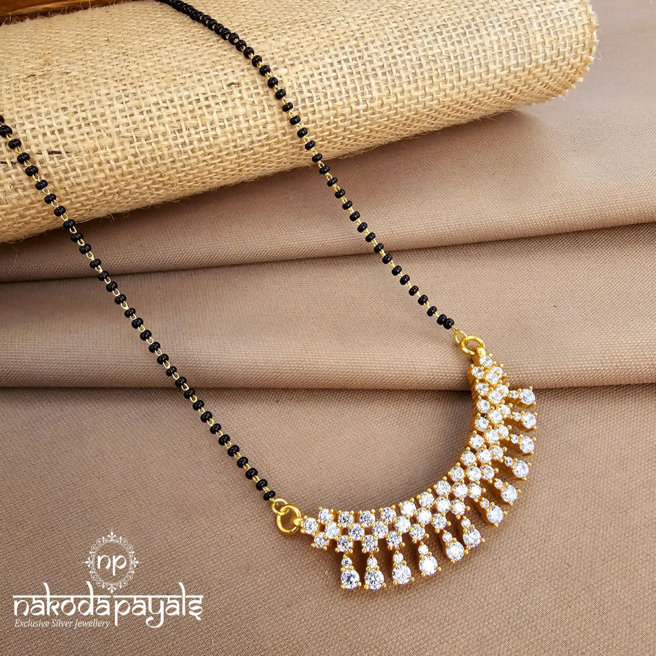 CZ White Mangalsutra (Ms0624)