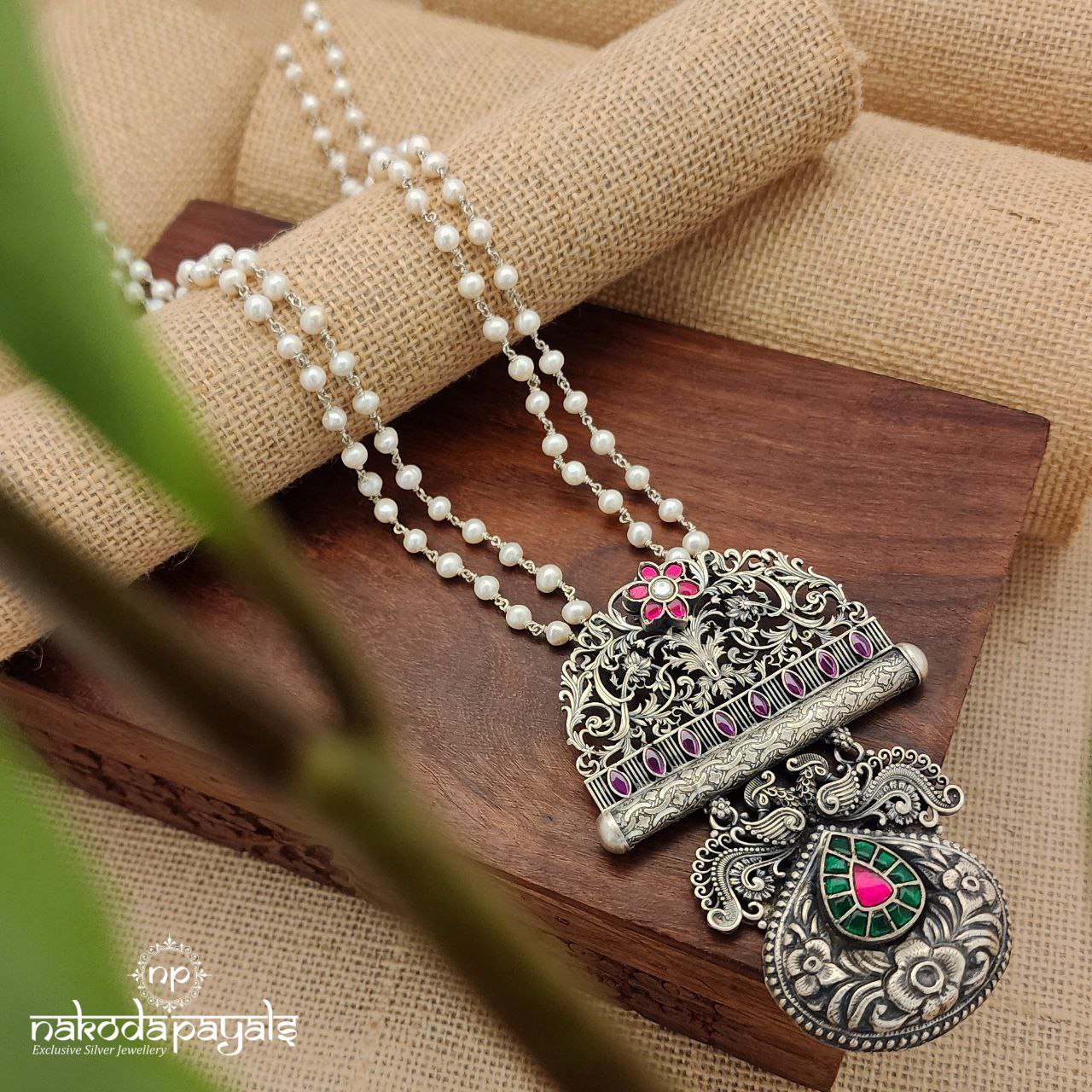 Anti Peacock Pearly Neckpiece (N10075)