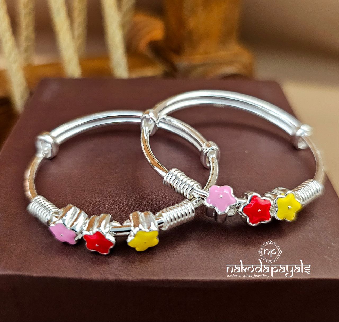 Star Colorful Kada Pair (Ka9460)