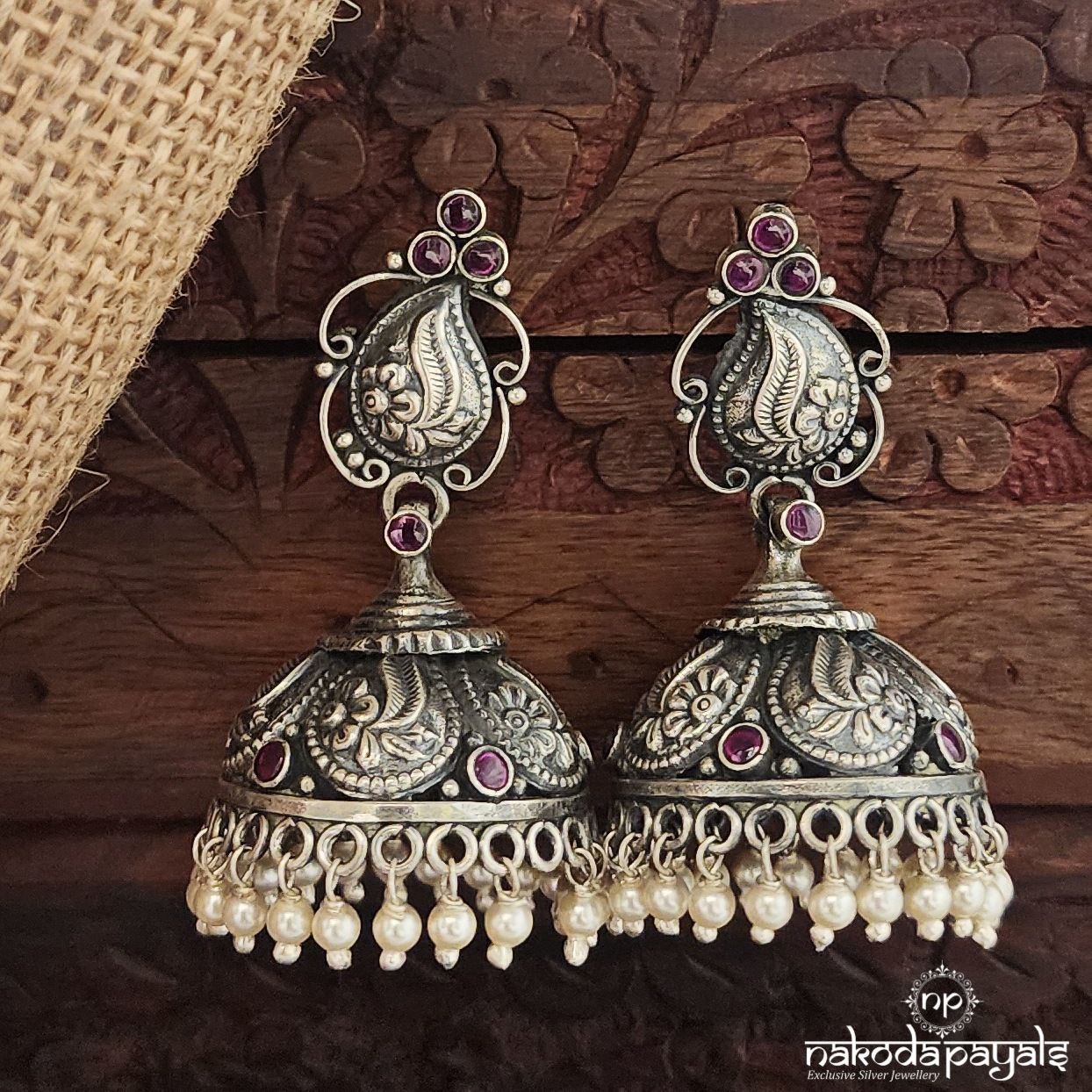 Kemp Floral Jhumka (J1434)