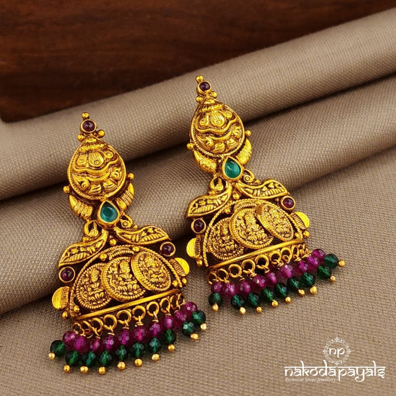 Green Drop Jhumka (Ge10227)