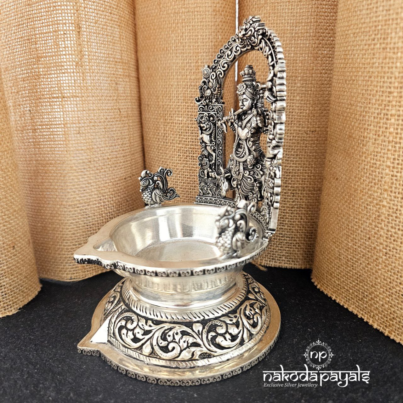 Oxidised Krishna Idol (Aa1913)