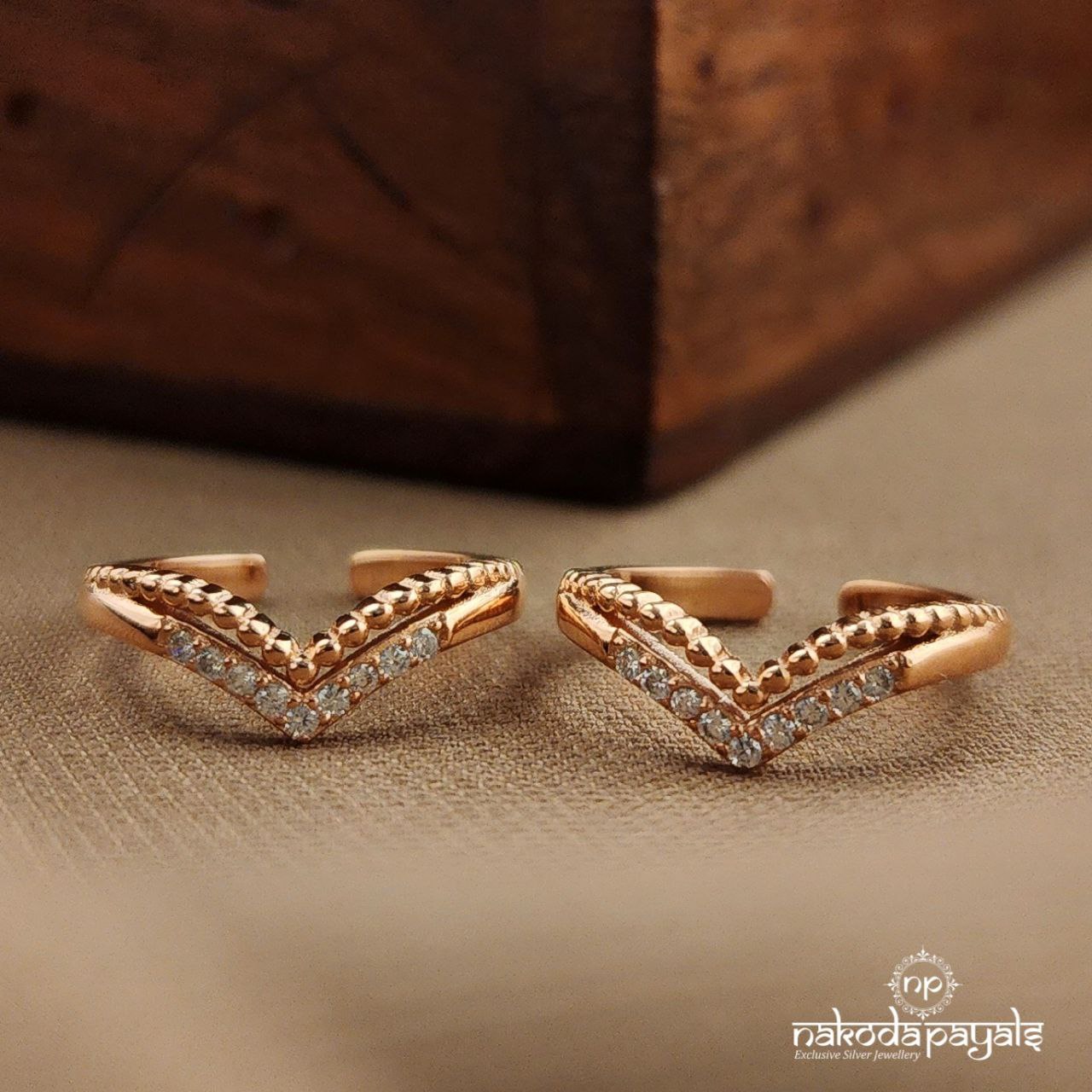 Vangi Rose Gold Toerings (T4737)