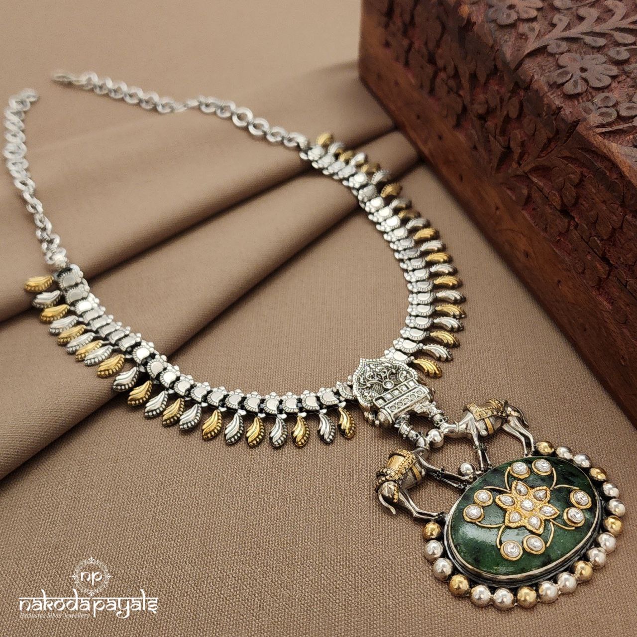 Camel Kundan Neckpiece (N11395)