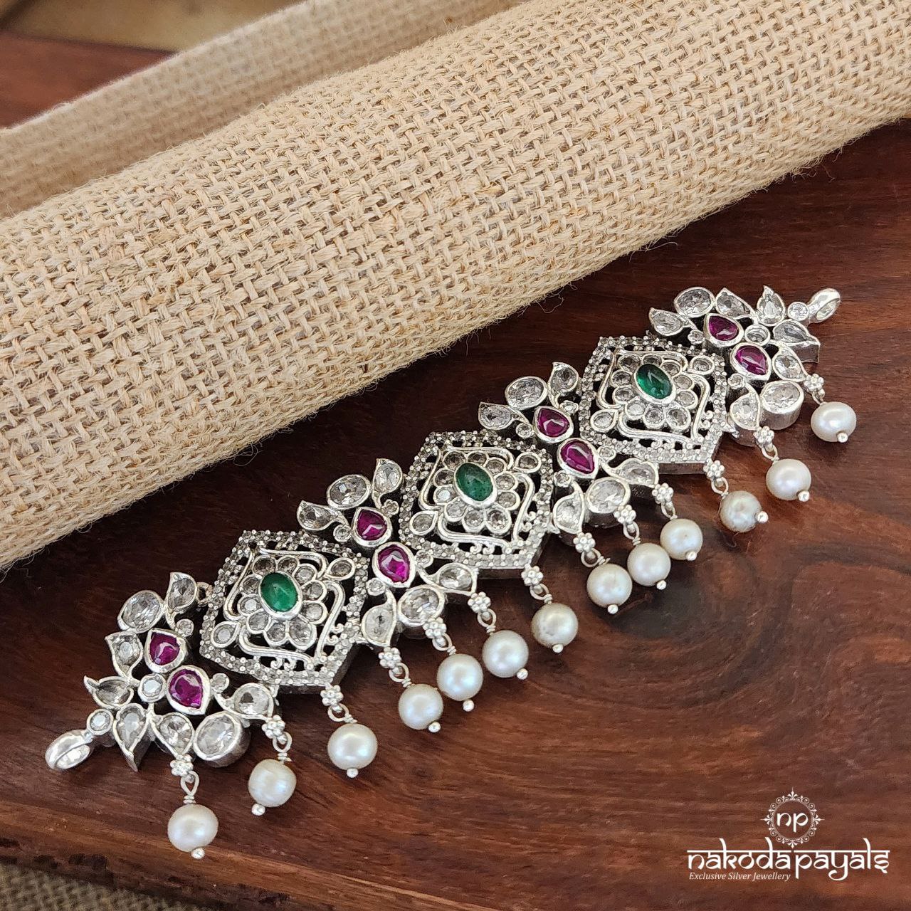 Sparkling MultiColor Neckpiece (N10259)