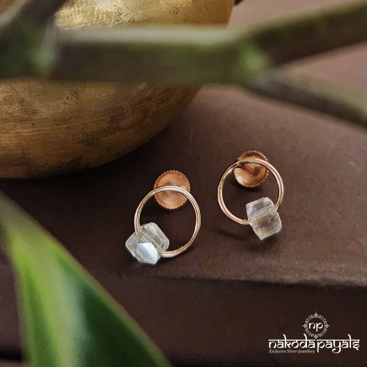 Mini Rose Gold Earrings (St2812)