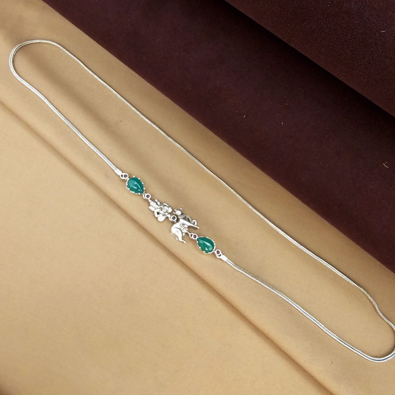 Greenish Ganesha Mope Mala (N11575)