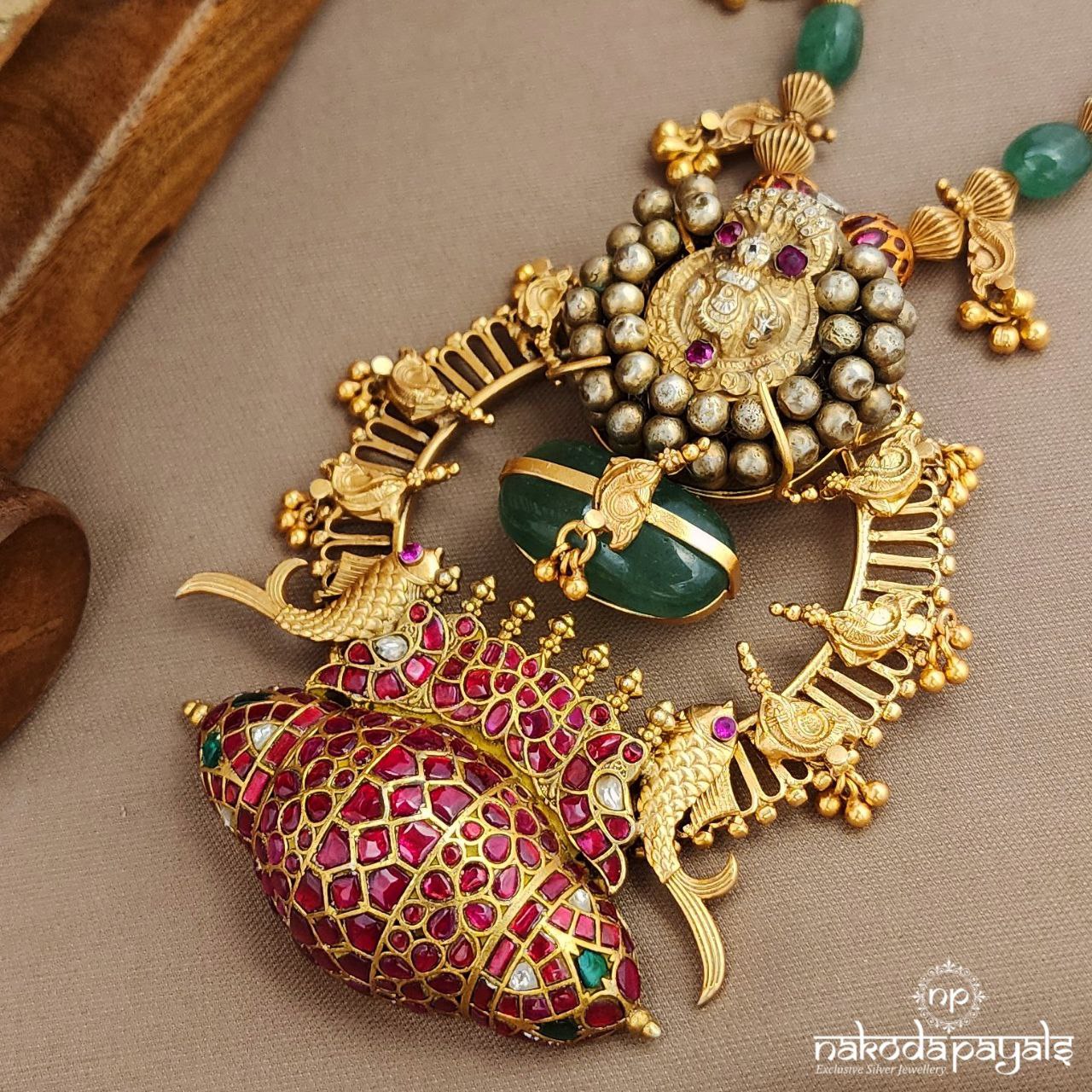 Graceful Kundan Drop Neckpiece (Gn9478)