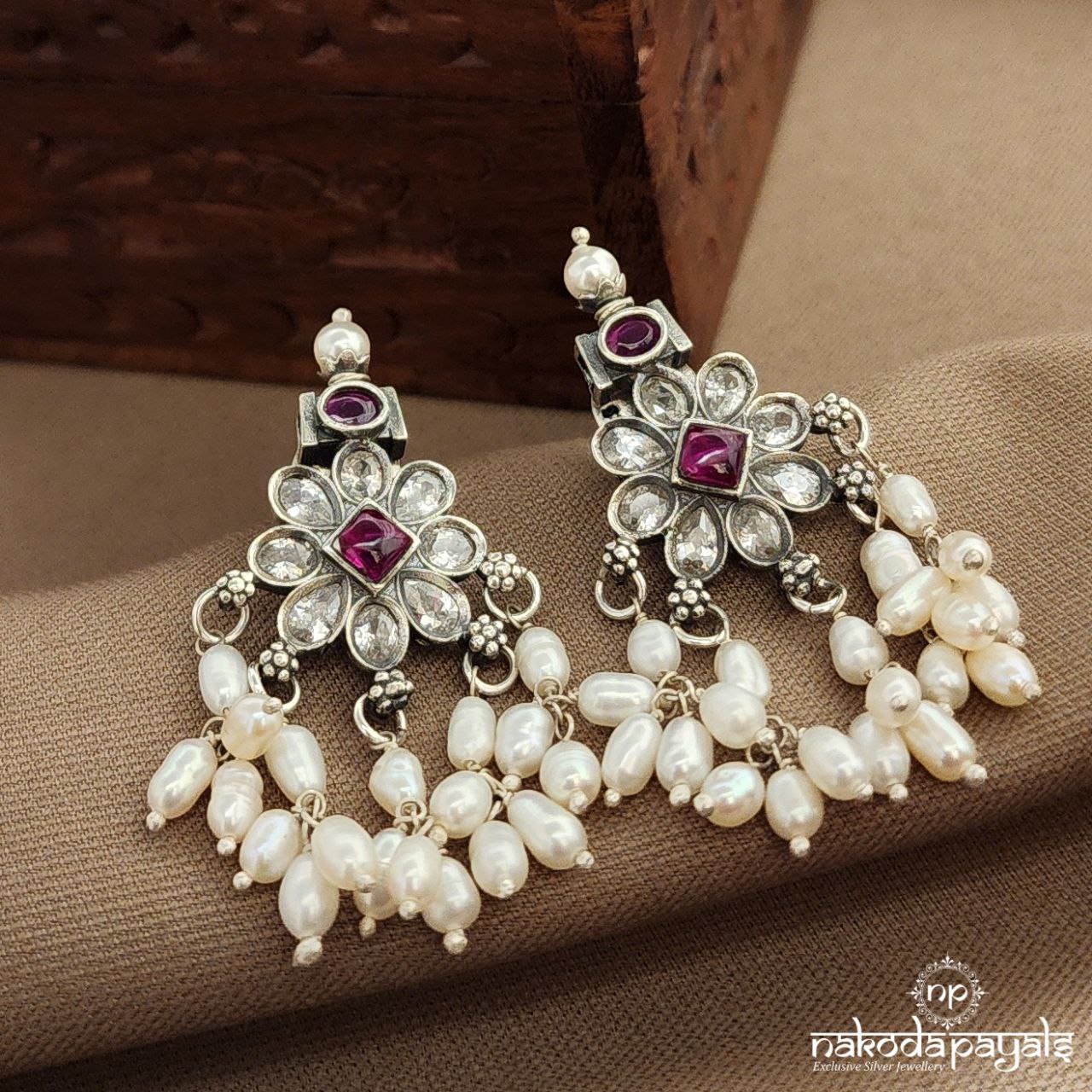 Pearled Drop Studs (S3821)