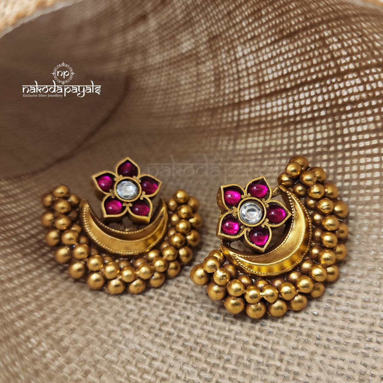 Stunning Floral Chandbali (Ge9459)