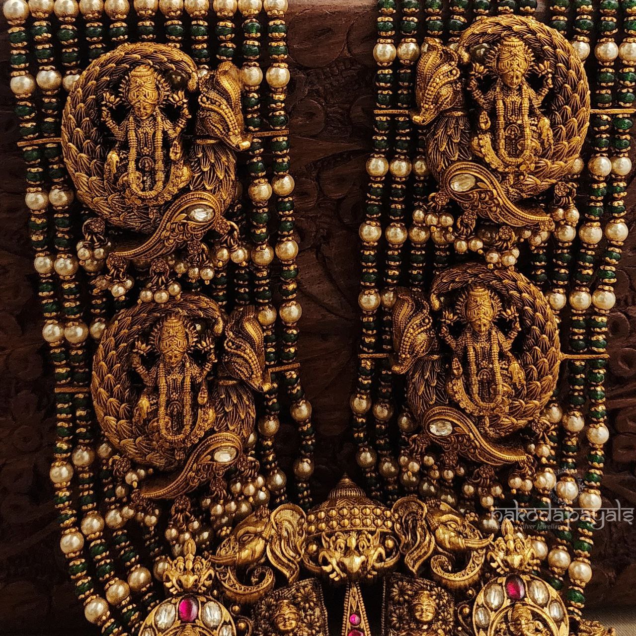 Goddess Lakshmi Kundan Neckpiece (Gn8627)