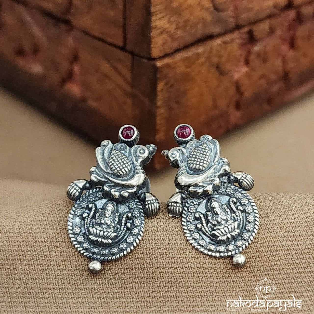 Coined Lakshmi Studs (S3785)