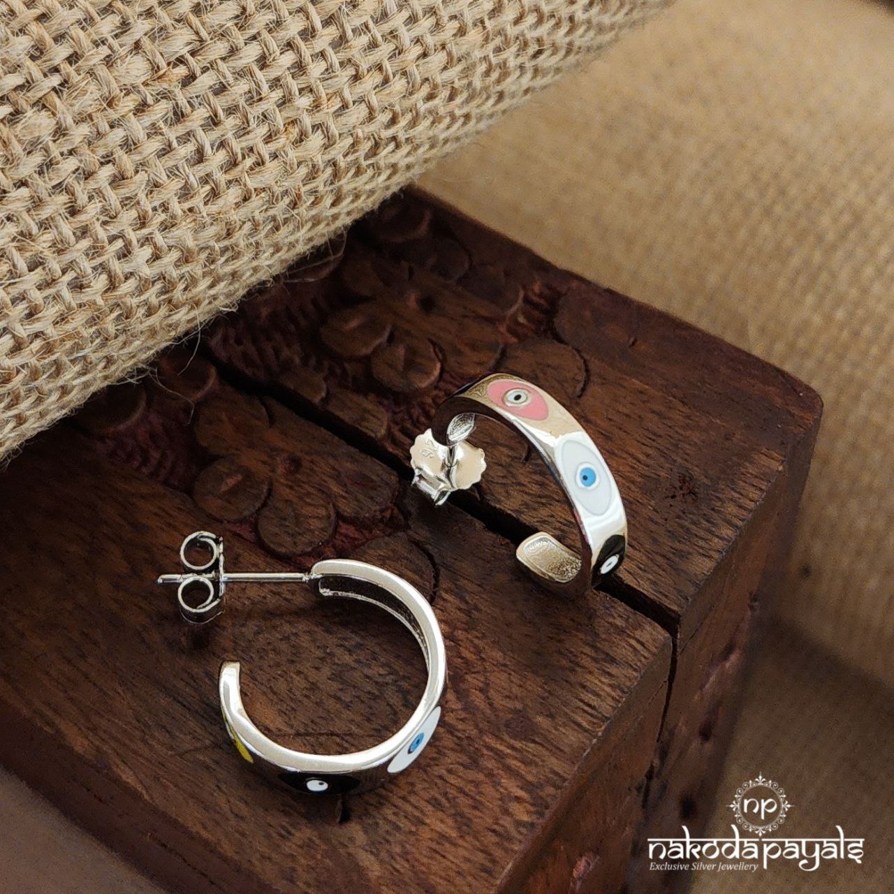 MultiColor Eye Earrings (St3104)