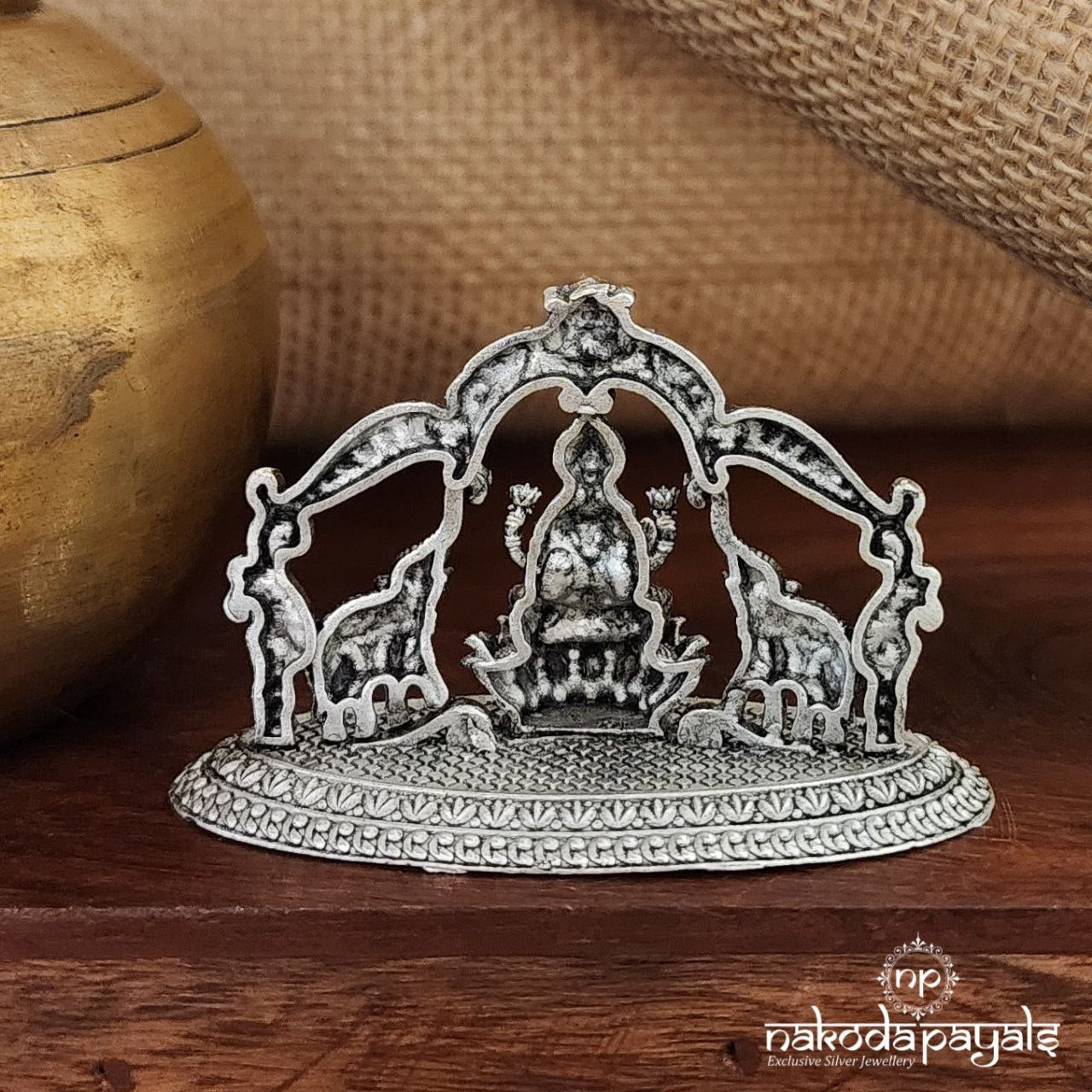 Elephants Lakshmi Temple Idol (Aa1315)