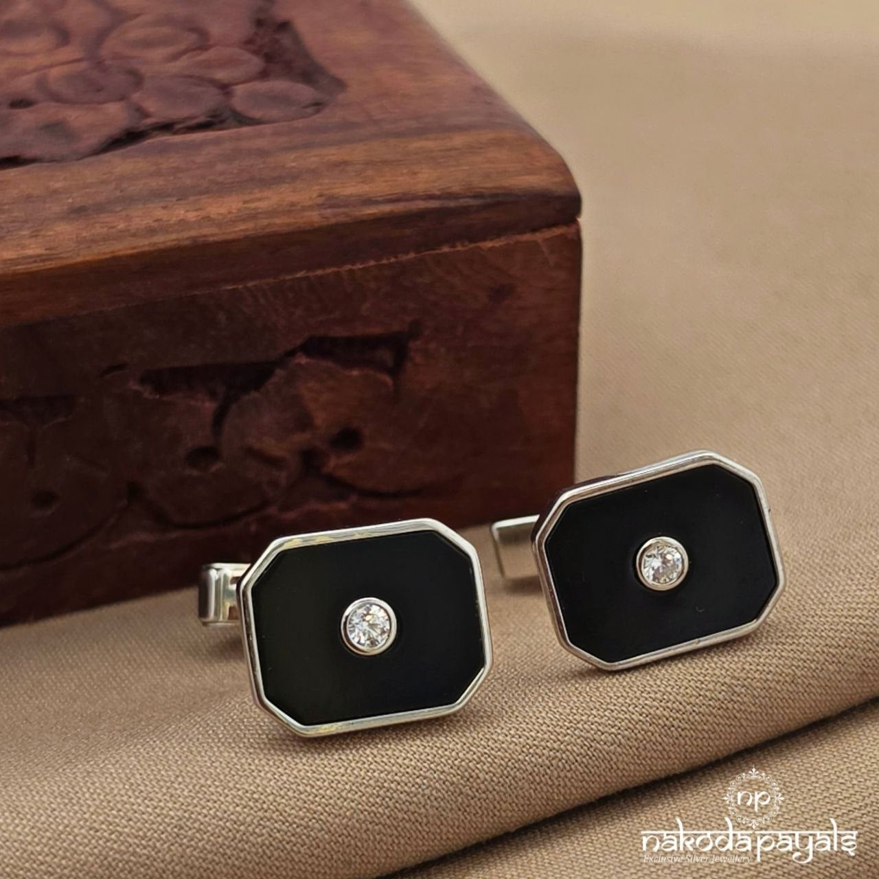 Classic Black Cufflinks (CF0223)