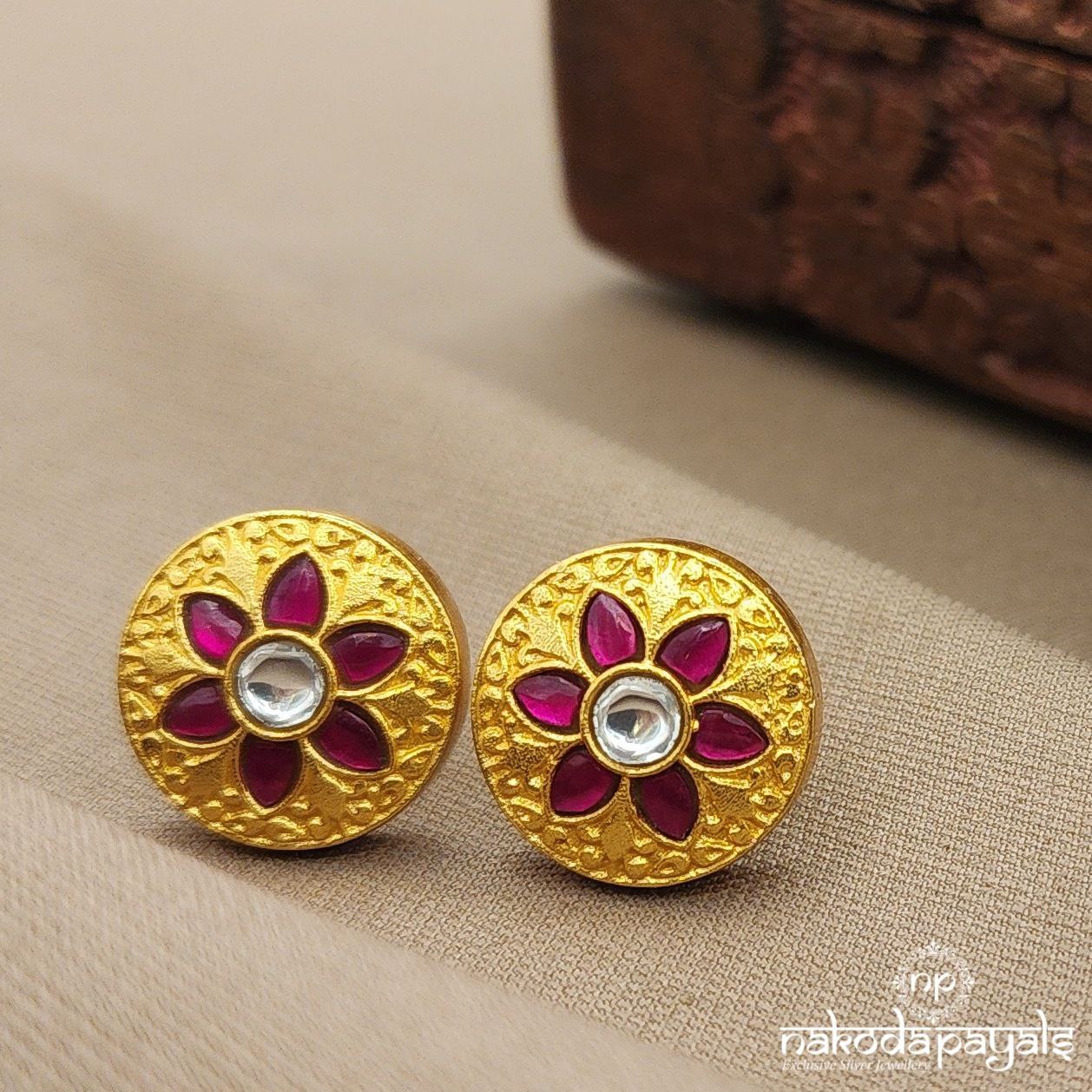 Circular Kundan Studs (Ge10142)