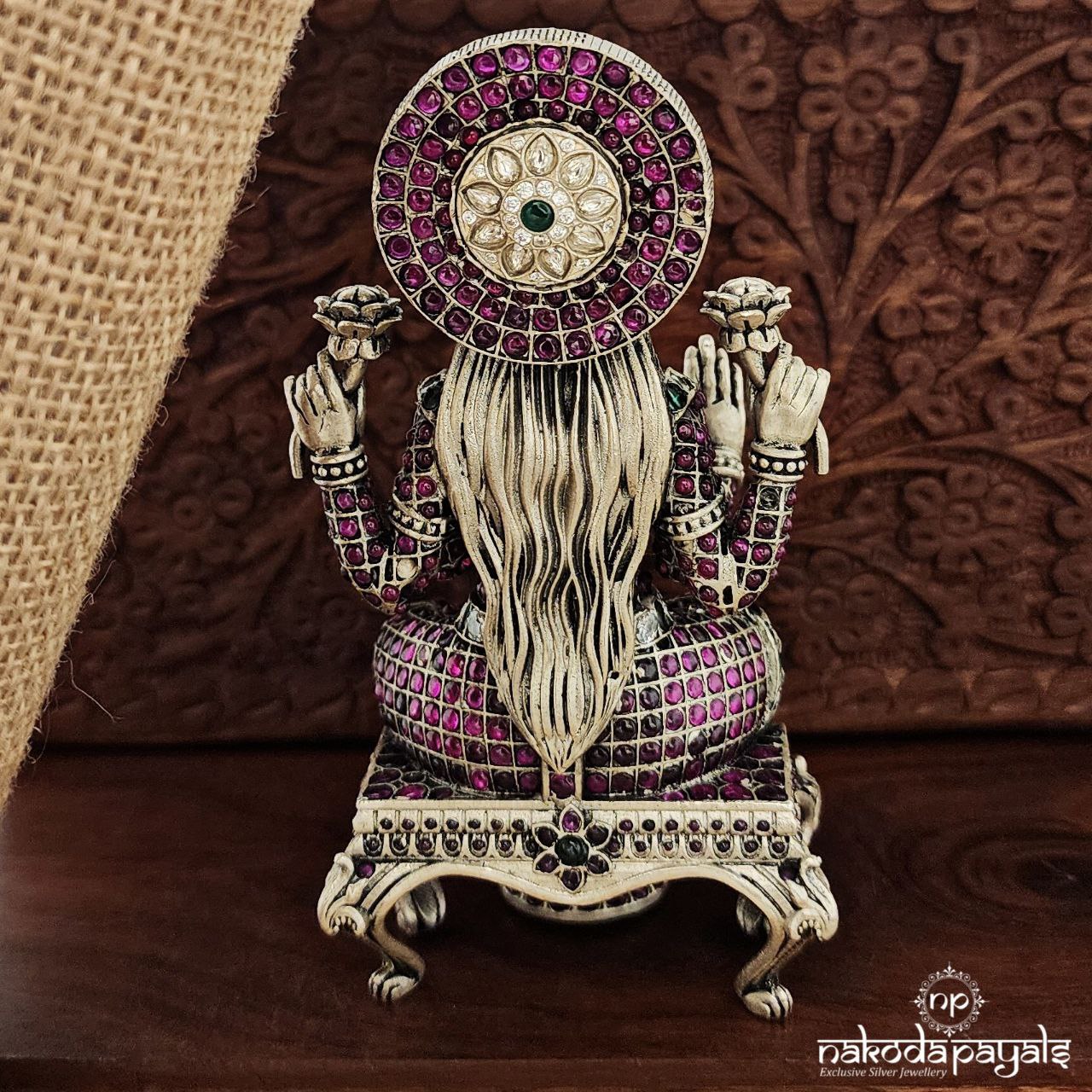 Big Red Lakshmi Idol (Aa0593)