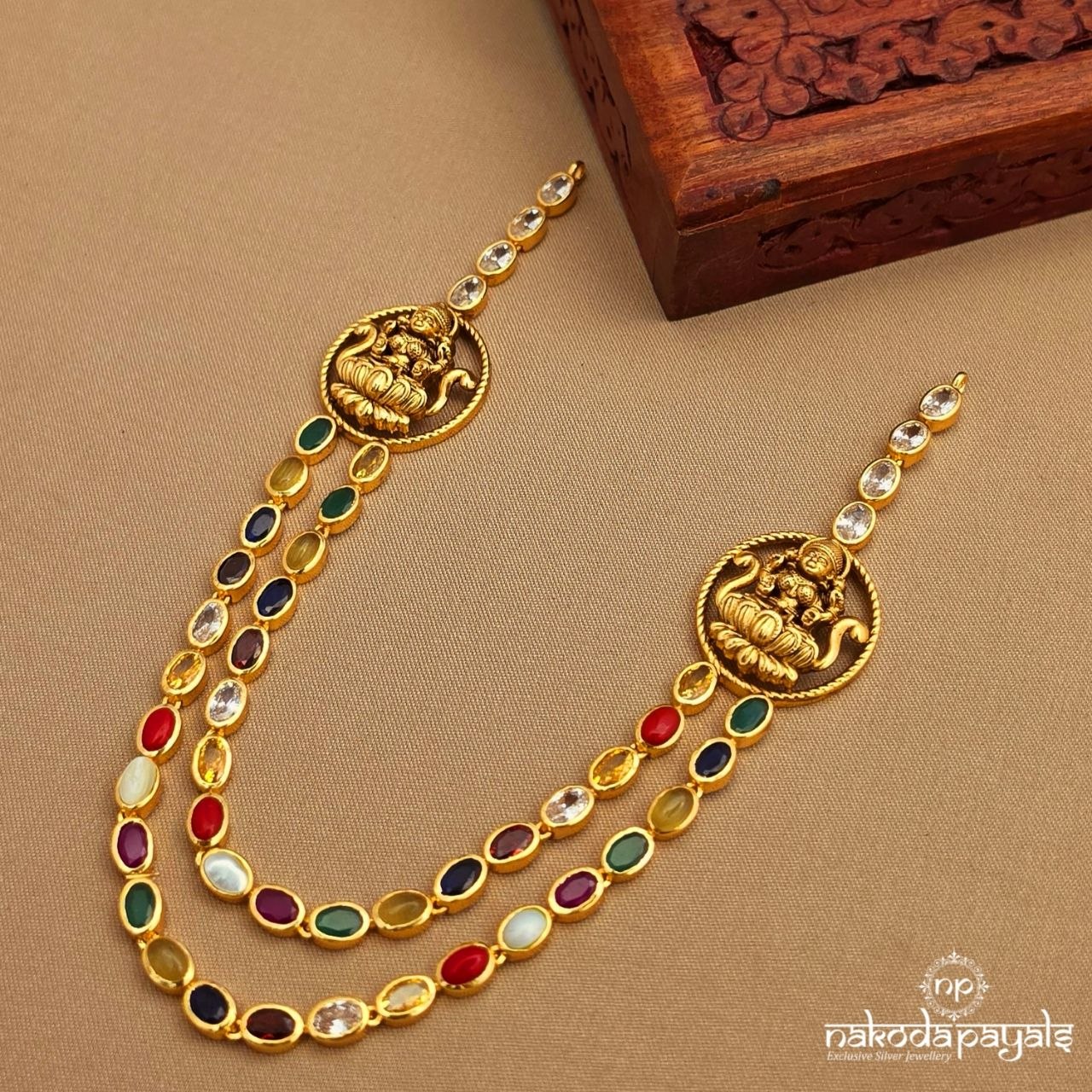 Navaratna Lakshmi Circular Neckpiece (Gn10167)