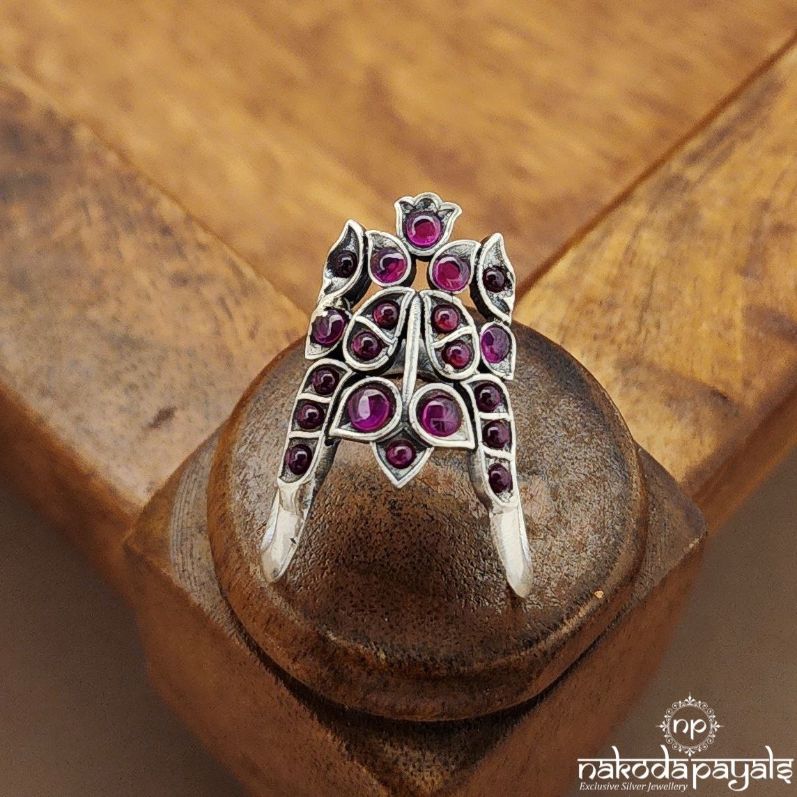 Pink Lotus Vanki Finger Ring (F2887)