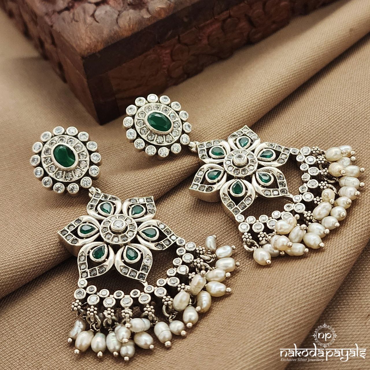 Emerald Green Earrings (C3834)