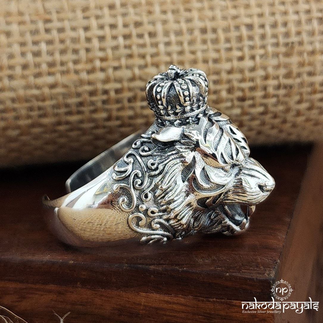 Crown Lion King Finger Ring (F2790)