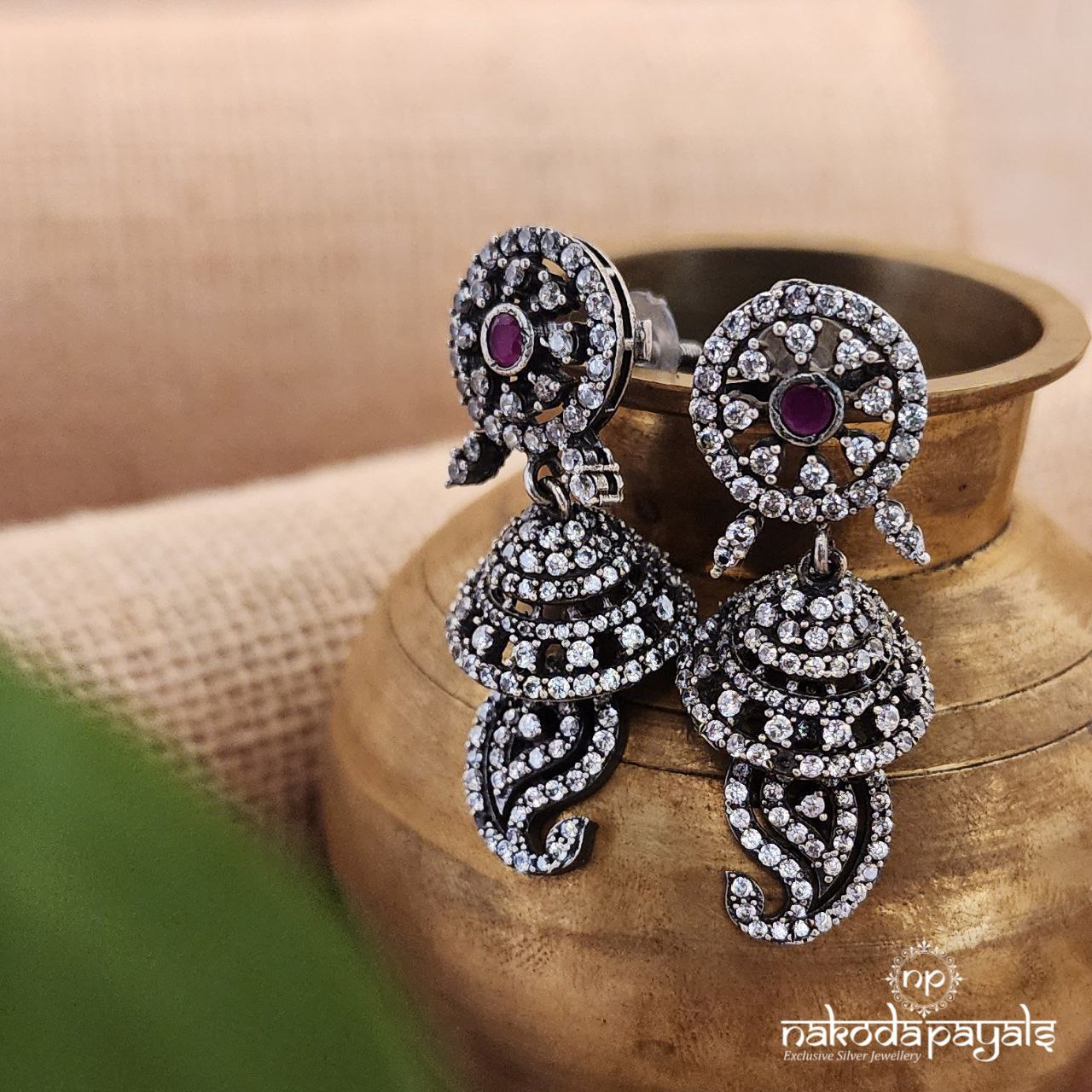 Mini CZ Mango Jhumka (J8027)