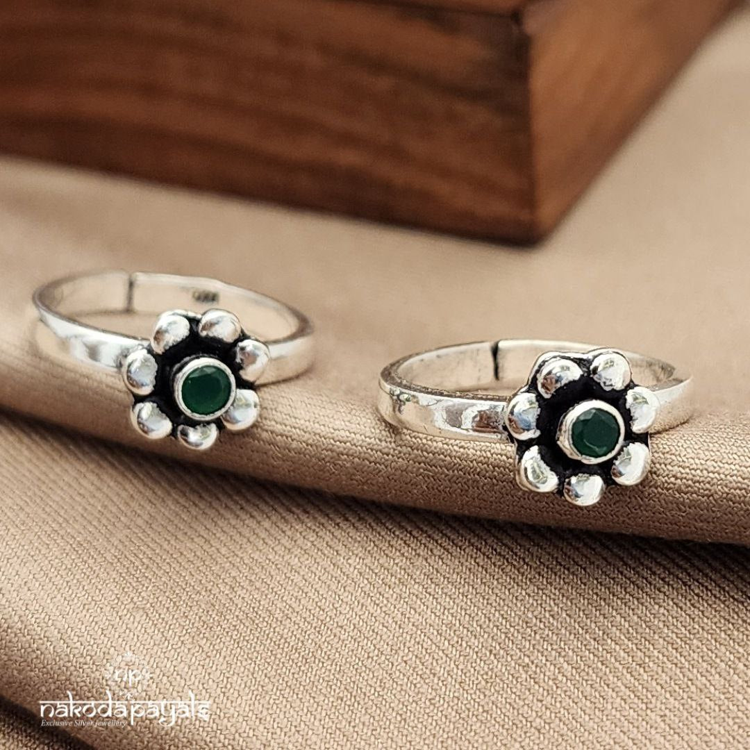 Flower Green Toerings (T4598)