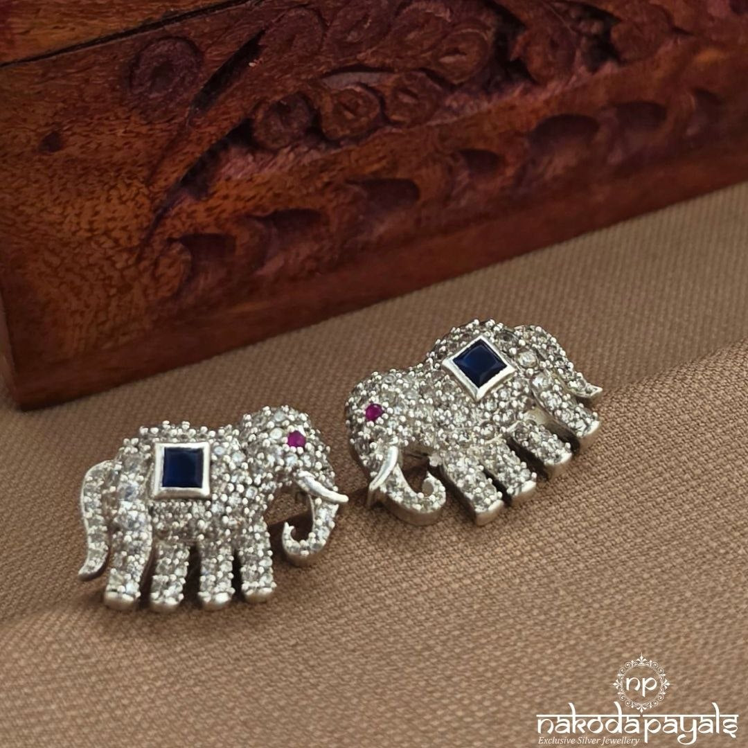 Blue Elephant Studs (S9632)