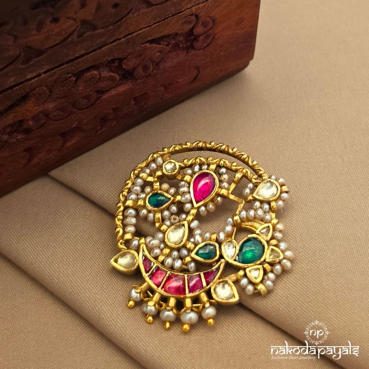 Pearly Kundan Pendant (Gp2636)