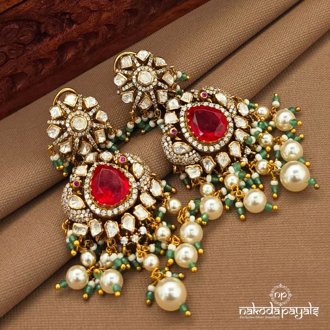 Pearled Drop Earrings (Ge10486)