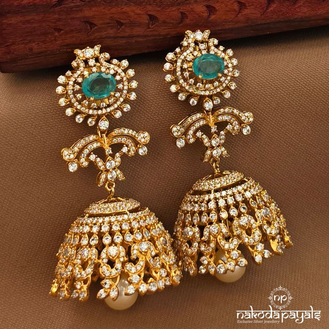 Gracefull Moissanite Jhumka (Ge10506)