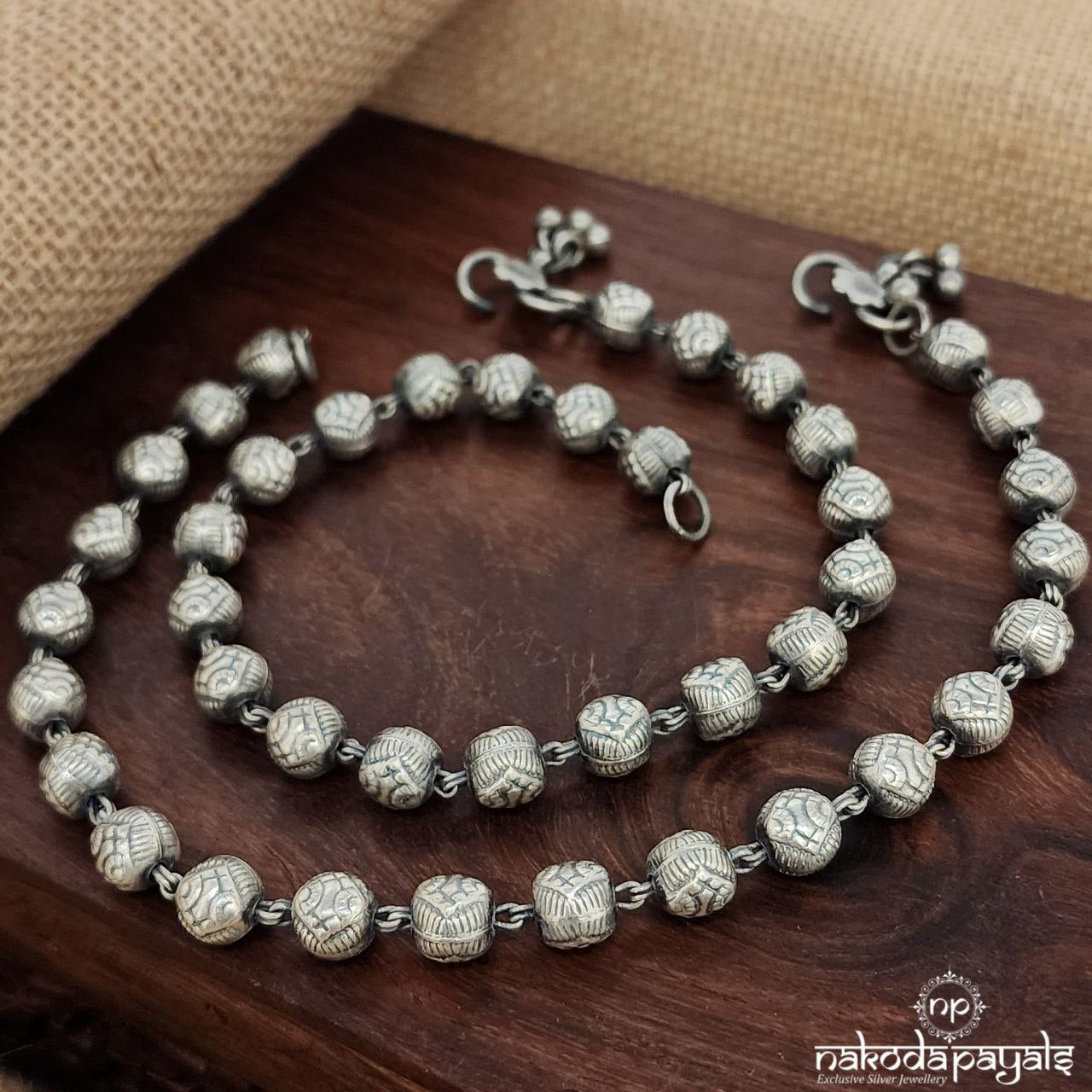 Graceful Ball Linked Anklets (A6449)