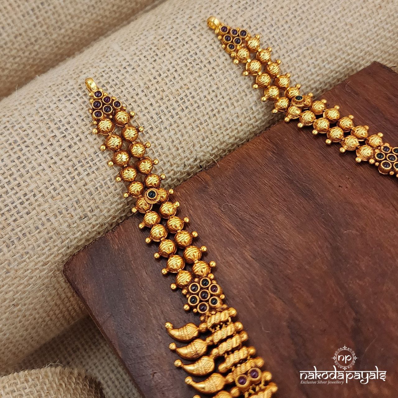 Lotus Lakshmi Mango Neckpiece (Gn8136)